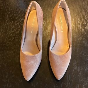 Tan suede women shoes size 10